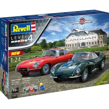 Plastikový model Revell 100 let Jaguaru (1:24) (giftset)