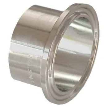 Vodovodní potrubí CLAMP WELD SS 316L - navařovací hrdlo rozměr 21,3 mm, L=12,7 mm, x síla 1,6mm, talířek E=34 mm