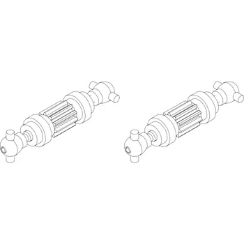 RC náhradní díl Turbo Racing Osa předních kol C50 2 ks