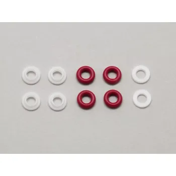 RC náhradní díl SWORKz BBS sada těsnění olejového tlumiče EVOII, 4+4+2 ks.