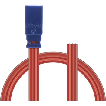 RC náhradní díl BLUE LINE SILIKON Servokabel (protikus) JR 0,25qmm plochý silikonkabel, 300mm, 1 ks.