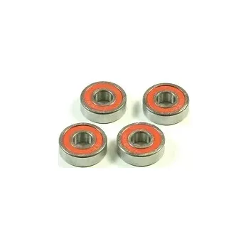RC náhradní díl SWORKz kuličkové ložiska s červenou gum. prachovkou 5x13x4mm, 4 ks.