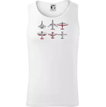 Letadlo modelář - Tílko pánské Core - S ( Bílá )
