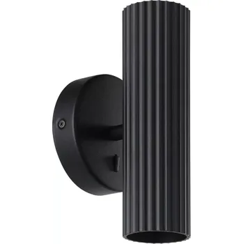 Bodové svítidlo Eglo 902032 PORTILLO - Elegantní bodové svítidlo s vypínačem v černé barvě, svítí nahoru i dolů, 2 x GU10 (Přímo nepřímé bodové svítidlo v černé barvě)