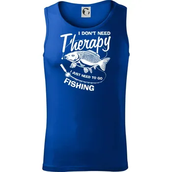 Pánské termoprádlo I dont need therapy - fishing - Tílko pánské Core - 2XL ( Královská modrá )