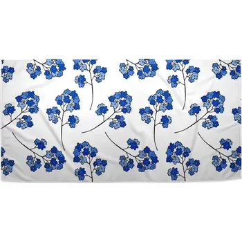Sablio Ručník Modré kvítí - 30x50 cm