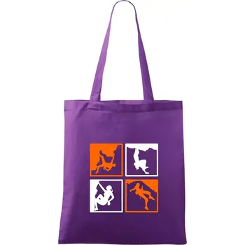 Quatro climb - Taška bavlněná - 42 x 38 cm ( Fialová )