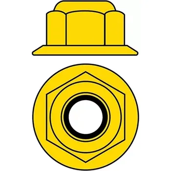 RC náhradní díl Team Corally Hliníkové Nylon STOPmatky M5 s ploškou - žluté - 10 ks.