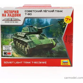 Volný čas Zvezda Tank T-80 Soviet Military 1945 1:100 /