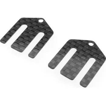 RC náhradní díl Revolution Design B7 Set karbonových podložek předního držáku ramen (0.5 mm | 1 mm)