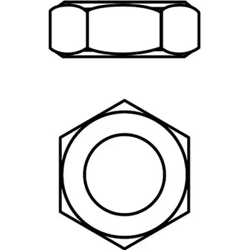RC náhradní díl Team Corally Ocelové matky M5 - nízké - 10 ks.