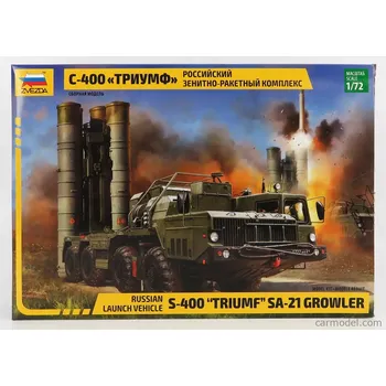 Volný čas Zvezda ZIL S-400 Triumf Sa-21 Growler Truck 8x8 4-assi Lancia Missili 1959 1:72 /