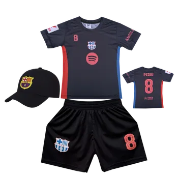Numberoplus Premium dětský fotbalový dres + fotbalová kšiltovka Barcelona FC - Pedri.Č08 Velikost: 16 let (vel.166-172)