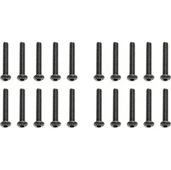 RC náhradní díl Associated M3x20mm, Imbus šrouby s kulatou hlavou, 10 ks.