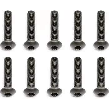 RC náhradní díl Associated M3x14mm, Imbus šrouby s kulatou hlavou, 10ks.