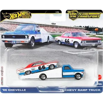 autíčko Mattel Hot Wheels Team Transport ´66 CHEVELLE & ´72 CHEVY RAMP TRUCK