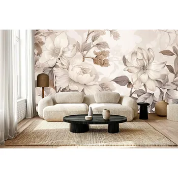 Fototapeta Fototapeta na zeď - Elegantní květy v béžových tónech Typ: Samolepící vinylová