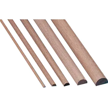 RC náhradní díl Krick Modelltechnik Krick Lišta ořech půlkulatá 2x4mm 1m