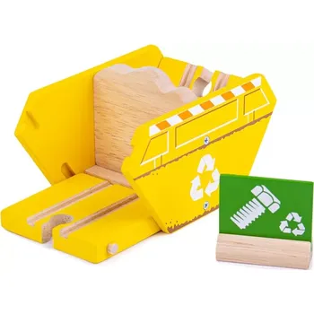 Vláček a vláčkodráha Bigjigs Rail Kontejner recyklace - poškozený obal