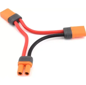 RC náhradní díl Spektrum kabel Y sériový IC5 baterie / 2x IC5 přístroj 15cm 10AWG