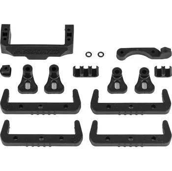 RC náhradní díl Associated B7 plastový držák baterie, větráčku a serva, sada