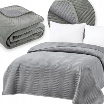 Přehoz na lůžko Přehoz na postel 220x240 Prošívaný Komfortní Dekorační Marieta Velur