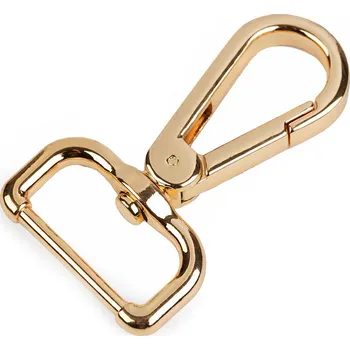 Galanterie Kovová karabina otočná, průvlek 25 mm