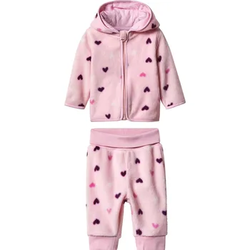 Kojenecká souprava lupilu® Dětská fleecová souprava, 2dílná (světle růžová, 50/56)