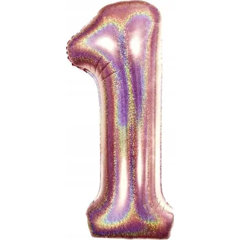 Balónek VELKÝ BALÓN ČÍSLICE 1 ROSE GOLD Ráček Narozeniny 100CM