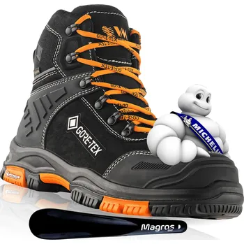 Pracovní obuv Pracovní boty kotníkové pánské bez ocelové špičky GORE-TEX VM Michelin Hamilton O6