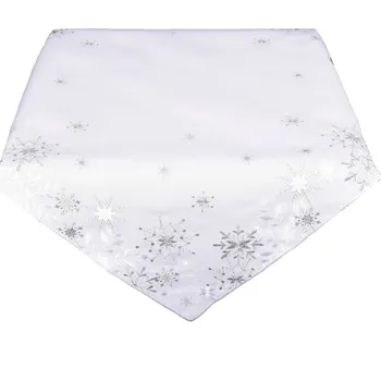 ubrus Ubrus Vánoční, Vločky a Vánoce, bílý