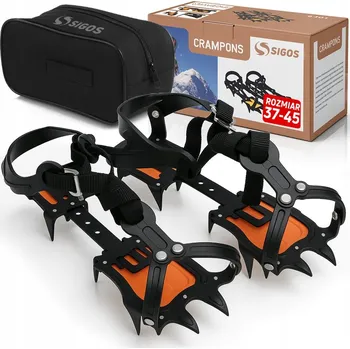 Mačky Mačky košíkové 12 zubů nastavitelné hroty na boty 36-47 lezení