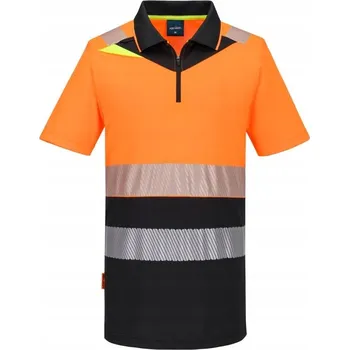Polokošile DX4 reflexní se zipem tř.1 vel. L Oranžová/Černá R
