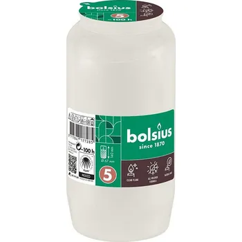 Svíčka Náplň Bolsius olej do kahance, 100h, 317g, 67x140mm, bílá