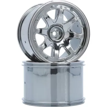 RC náhradní díl LRP Electronic 8 paprskové disky - černý chrom - S 10 MT - 2ks.