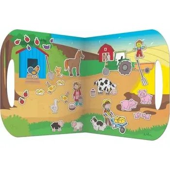 Figurka Fiesta Crafts Znovupoužitelné samolepky se scénou Farma