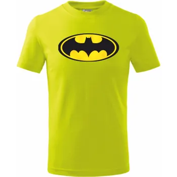 Chlapecké tričko Dětské tričko s BATMANEM Velikost: 146 cm/10 let, Barva: limetková