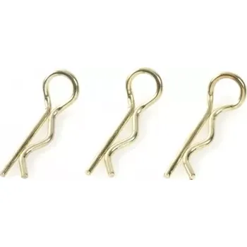 RC náhradní díl Revtec Sponka karosérie 1:8 malá zahnutá zlatá (10) - expresní doprava