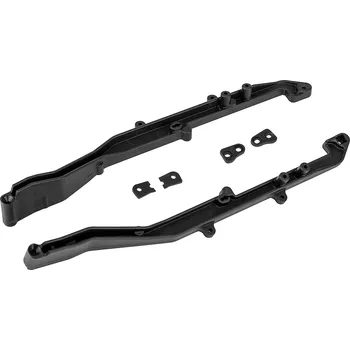 RC náhradní díl Associated SC6.4 FT uhlíkové/plastové bočnice a klíny parohů/držáku olejových tlumiču