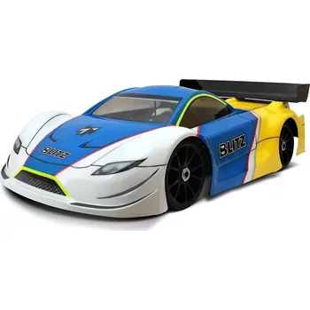 RC náhradní díl Lexanová karoserie čirá BLITZ 1/8 GT4 včetně křídla, tlouštka 0,7mm