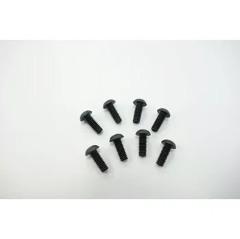 RC náhradní díl SWORKz ocelový Inbusový šroub s čočkovitou hlavou M4x10mm, 8 ks.