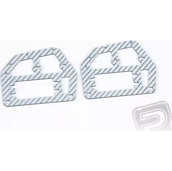 RC náhradní díl GM RACING Vrchní rám z stříbrných uhlíkových vláken