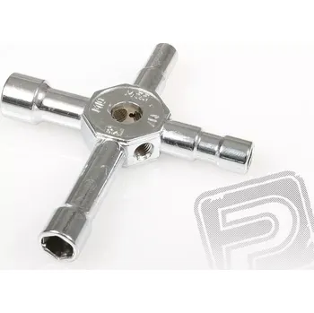 RC náhradní díl Q-model 102-P eloxovaný klíč na svíčku CAR