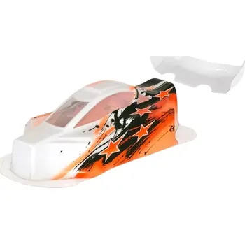 RC náhradní díl HOBBYTECH BX10 Bitty design lakovaná lexanová karoserie včetně křídla, oranžová