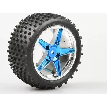 RC náhradní díl Himoto Gumy nalepené – Buggy 1:10, zadní, 2ks. (modrý chrom)