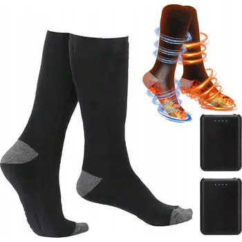 Pánské ponožky VYHŘÍVANÉ ELEKTRICKÉ PONOŽKY ČERNÉ, 4 TEPLOTNÍ REŽIMY, 5000mAh