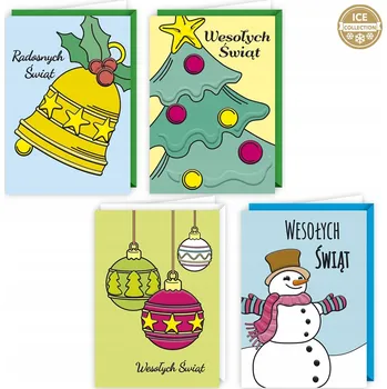 Obraz Vánoční přání s obálkou, ražené, světské, B6, Vánoce - F10BN