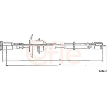 Náhon tachometru Hřídel tachometru COFLE (S24017)