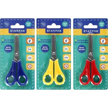 Kancelářské nůžky Školní nůžky Starpak 13,5 cm