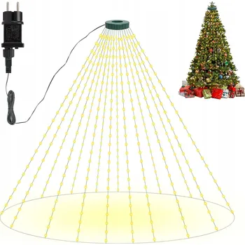 Vánoce 2M VÁNOČNÍ OSVĚTLENÍ NA STROMEČEK 400 LED VNITŘNÍ/VENKOVNÍ BÍLÁ TEPLÁ Teplá bílá